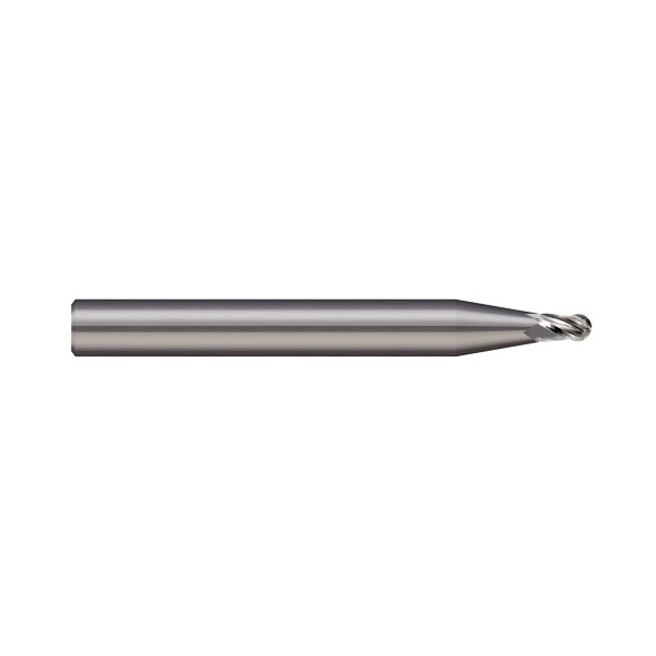 End Mill, 3 Flute, Ball, 0.0500" Cutter dia